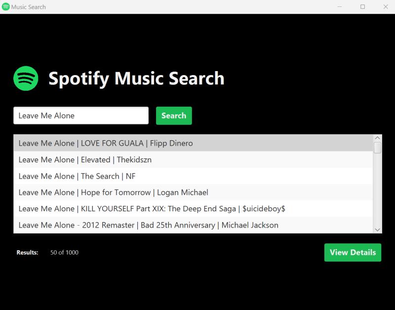 Spotify Music Finder