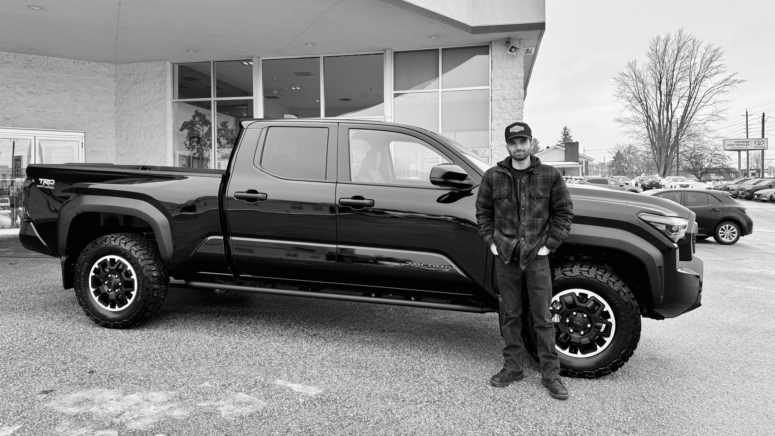 Francesco on the day he picked up his brand new 2024 Toyota Tacoma Off-Road